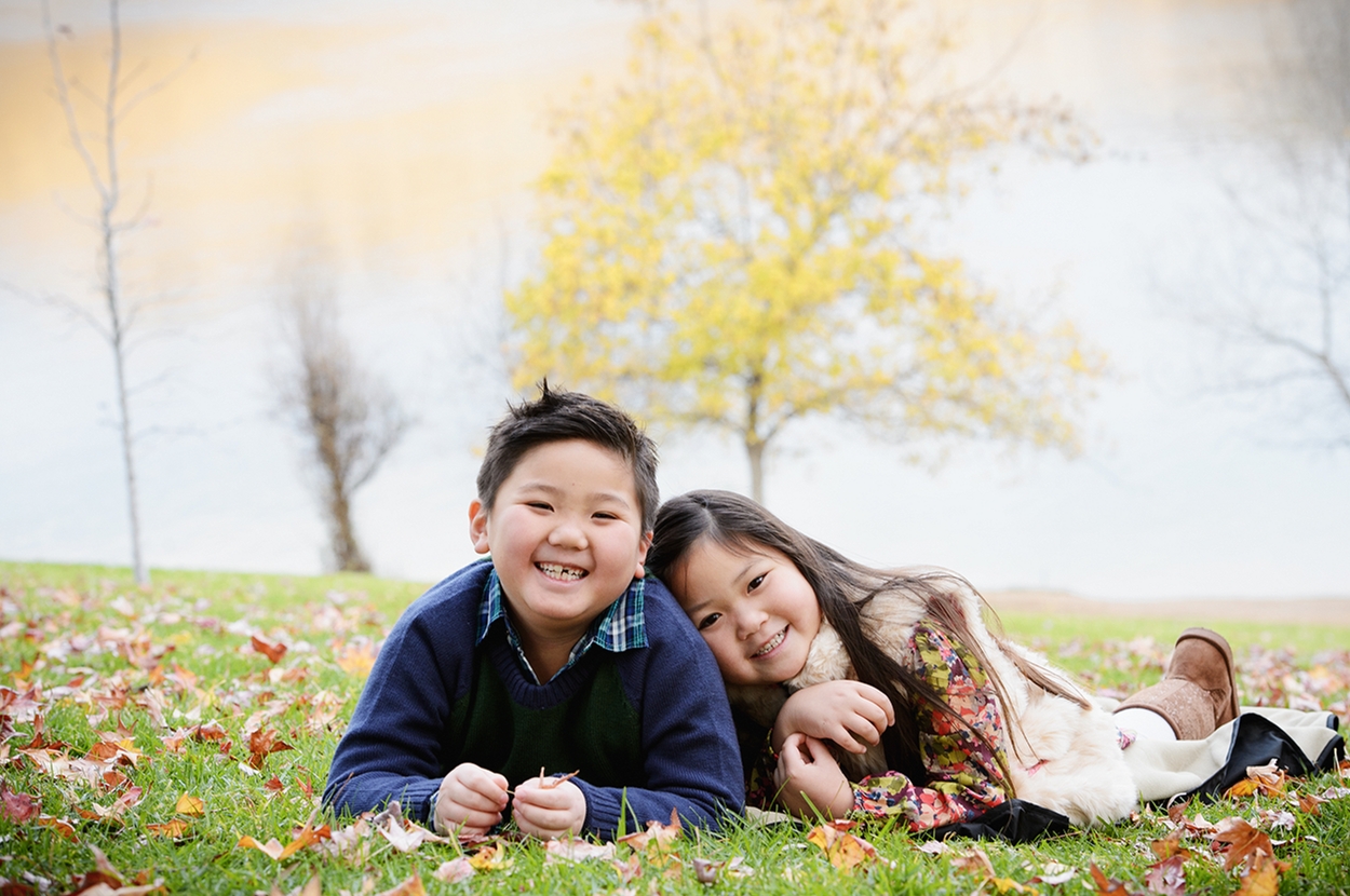 Joan Kristine Photography Children Tree and Leaves